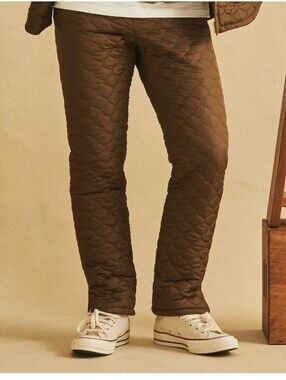 Mifland brown quilted QS LE lined Pants Mens Size  XL